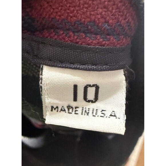 VTG. Talbots Wool Wrap Skirt Size 10 Red Plaid Kilt Pleated Preppy Old Money - Picture 10 of 13